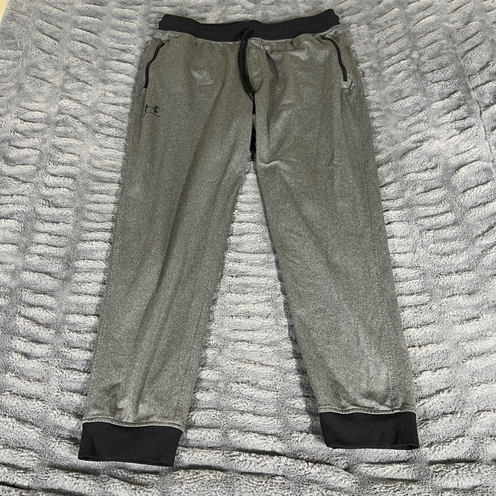 Under Armour Mens‎ Gray Heather Loose Fit Jogger Sweatpants 1290261 XL
